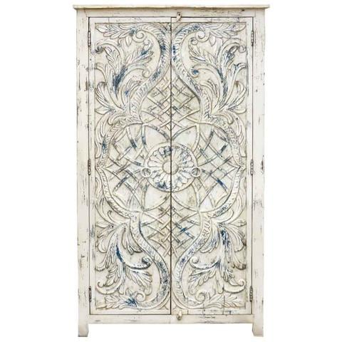 Armadio In Legno Bianco 99x42x180h - Foto 2