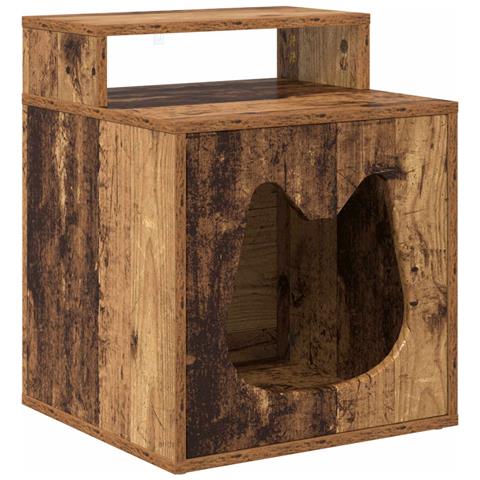 Casa per Gatti Legno vecchio 42,5 x 40 x 53,5 cm - Foto 1