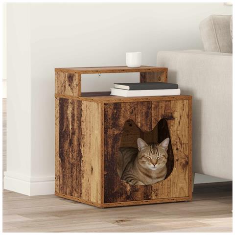 Casa per Gatti Legno vecchio 42,5 x 40 x 53,5 cm - Foto 2
