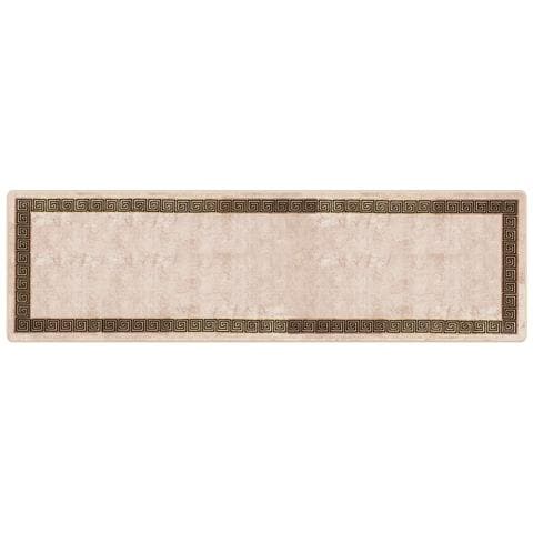 Runner Tappeto MARSA Nero 100 x 350 cm Poliestere e PVC - Foto 1