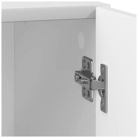 Comodino 2 pcs Bianco Lucido 43 x 34,5 x 47 cm - Foto 9