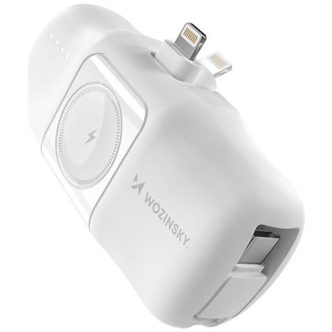 Mini Powerbank Wf16 C Con Cavo E Caricabatterie Per Apple Watch - Bianco - Foto 1