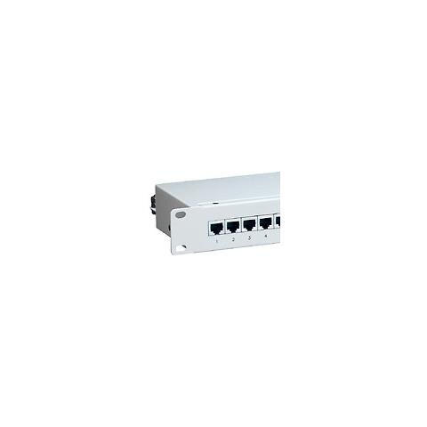 Patch Panel 19" Cat. 6- / Class E 24-Port, 1 U, light-grey, 24 x RJ45 - Foto 3