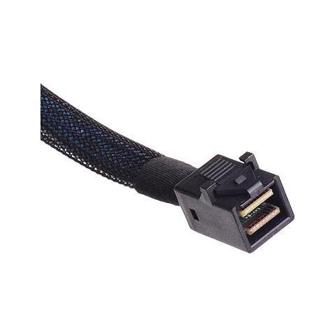 SST-CPS05 SilverStone SST-CPS05 - Internal Mini SAS HD SFF8643 to 4 SATA 7pin Thick Shielded Cable (with Sideband) , Mini SAS HD Host / Controller to 4 SATA Target / Backplane, 0.5M - Foto 1