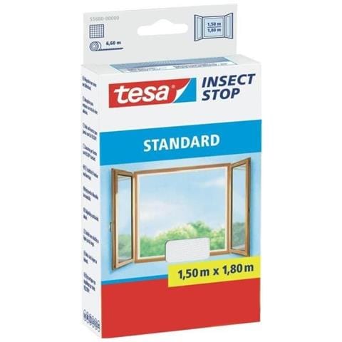 55680-00000-02 Insect Arresto Hook E Loop Standard Facile Da Usare Schermo Lavabile Dellinsetto Per Windows 15 X 18 M - Bianco - Foto 1