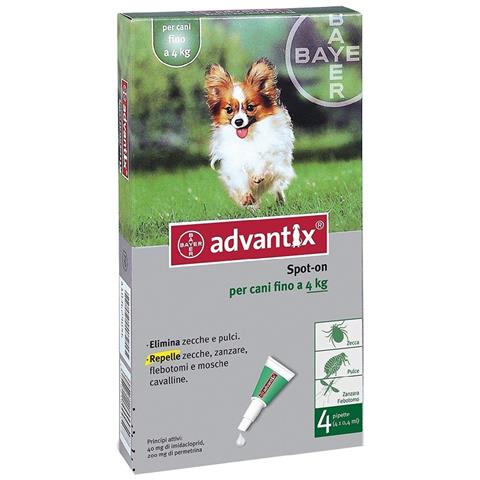 Advantix Spot On Per Cani Oltre I 10 Kg Fino A 25 Kg - 4 Pipette - Foto 3