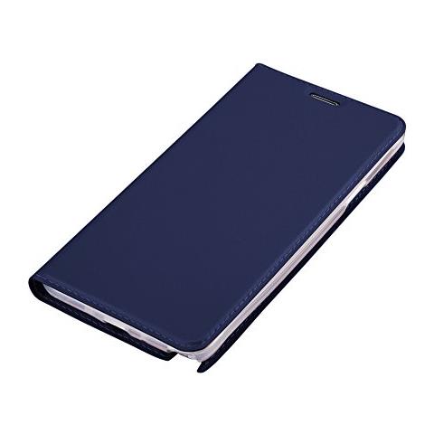 Custodia Compatibile Con Samsung Galaxy Note 4 In Classy Blu Scuro - Coperchio Protettiva Con Chiusura Magnetica, Funzione Stand E Tasca Per Le Carte - Foto 2