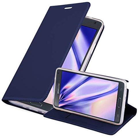 Custodia Compatibile Con Samsung Galaxy Note 4 In Classy Blu Scuro - Coperchio Protettiva Con Chiusura Magnetica, Funzione Stand E Tasca Per Le Carte - Foto 1