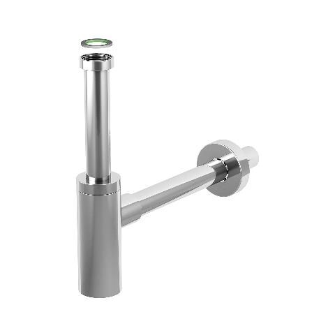 Sifone Arredo Per Lavabo Inox Mater 1""1/4 X 32 Finitura Nero Opaco Sifoni - Foto 2