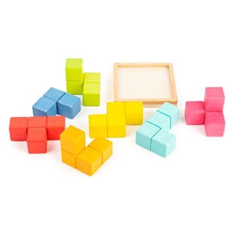 Piccolo Piccolo Piede Foot-11346 Puzzle Con Cubi 3dcomposto Da 7 Partito Forma Di Tetrisgioco Di Logica Dai 5 Anni In Poi Giocattolimulticolore11346 - Foto 2