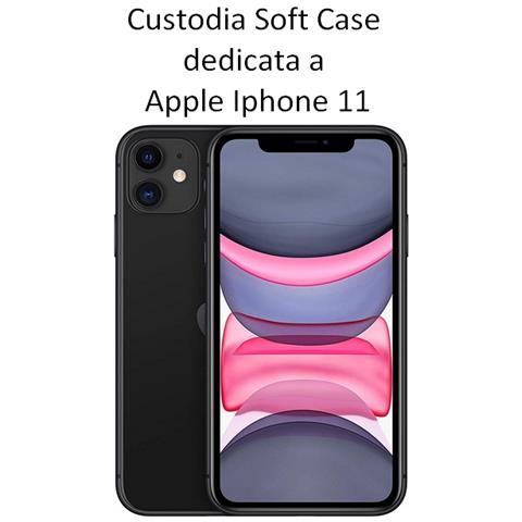 Custodia Tpu Silicone Cover Soft-case Per Huawei P Smart (2020) Blu - Foto 2