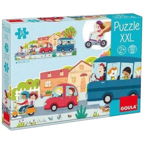 Puzzle Xxl City Junior 80 X 38 Cm Cartone 18 Pezzi - Foto 1