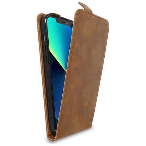 Cadorabo Custodia Compatibile Con Apple Iphone 13 Pro In Marrone Castagno - Coperchio Protettivo In Design Flip Realizzato In Finta Pelle Liscia - Foto 1
