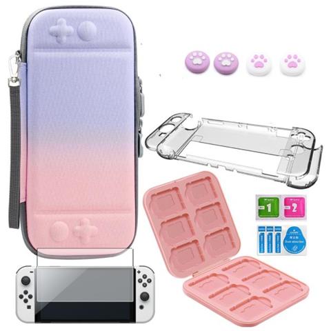 Custodia Compatibile Con Nintendo Switch Oled Con Accessori, 8 Pezzi - Foto 1