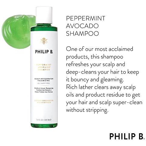Pepperment Avocado Shampoo Shampoo Volumizzante E Chiarificante Rinfresca Il Cuoio Capelluto E Pulisce In Profondità I Capelli, 74 Oz - Foto 3