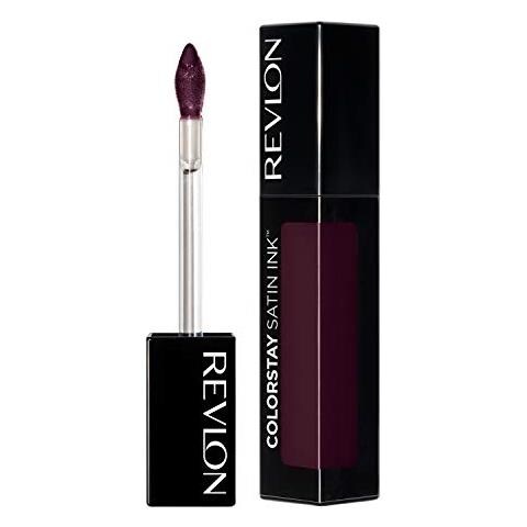 Rossetto Liquido Di, Trucco Per Il Viso, Inchiostro Satinato Colorstay, Colori Labbra Ricchi A Lunga Tenuta, Formulato Con Olio Di Semi Di Ribes Nero, 022 Black Cherry, 0,17 Fl Oz - Foto 1