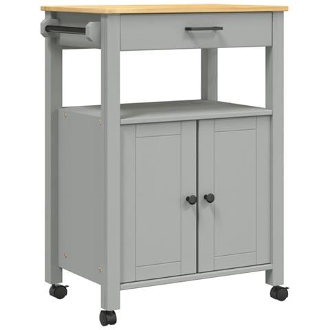 Carrello Da Cucina Monza 60x40x90 Cm In Legno Massello Di Pino - Foto 2