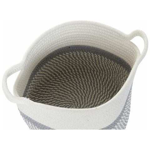 Cestino Dkd Home Decor Azzurro Nero Beige Grigio 25 X 25 X 20 Cm (4 Pezzi) - Foto 2