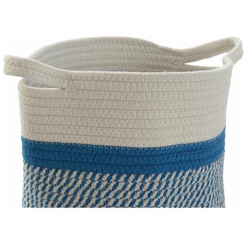 Cestino Dkd Home Decor Azzurro Nero Beige Grigio 25 X 25 X 20 Cm (4 Pezzi) - Foto 3