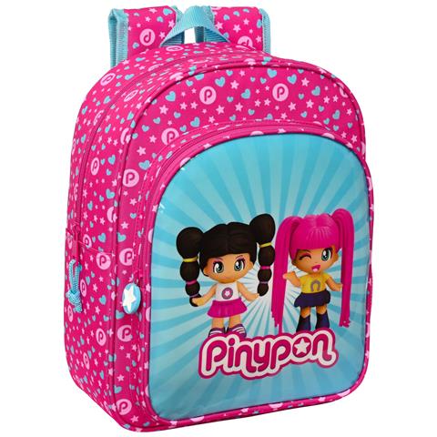 Zaino Scuola Pinypon Azzurro Rosa 26 X 34 X 11 Cm - Foto 1