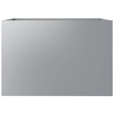 Fioriera Argento 62x40x39 Cm In Acciaio Zincato - Foto 2