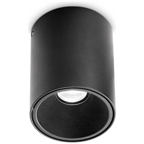 Plafoniera Contemporanea Nitro Alluminio Nero Led Integrato 25w 3000k Ip20 - Foto 1