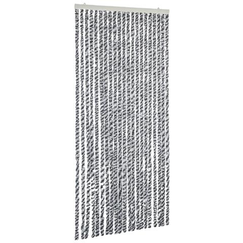 Tenda Antimosche Grigia Nera E Bianca 90x200 Cm In Ciniglia - Foto 2