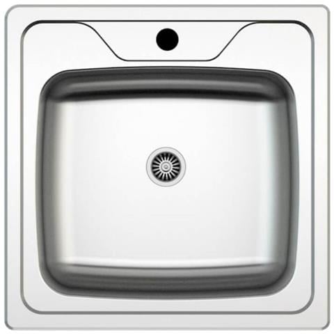 Lavello ad Incasso Samet 2 Vasche Dimensioni 50x50 cm Acciaio Inox Colore Acciaio Inox - Foto 1