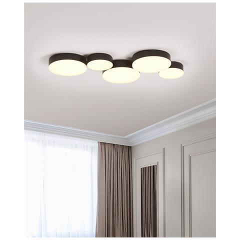 Lampadario A Led Luga Metallo Nero - Foto 8