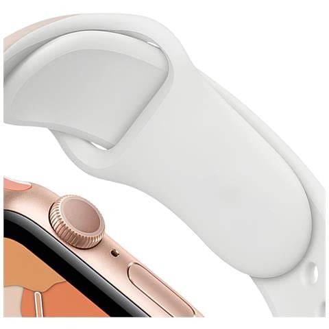 Cinturino Per Apple Watch 42/44/45mm In Tpu Patchwork, Bianco / Rosa - Foto 5