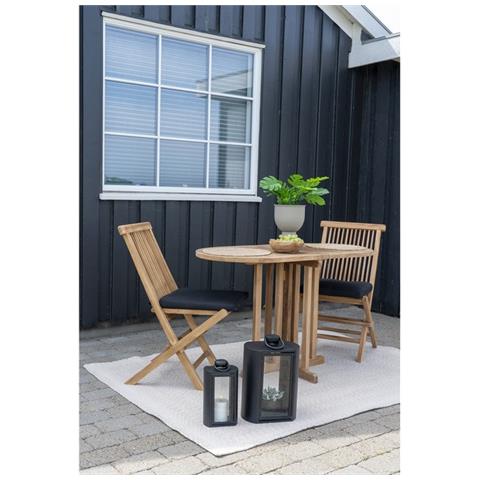 Tavolo Da Giardino Huelva - Marrone - Legno - 120x60x75 Cm - Foto 2