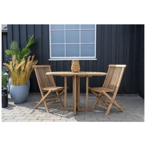 Tavolo Da Giardino Huelva - Marrone - Legno - 120x60x75 Cm - Foto 5