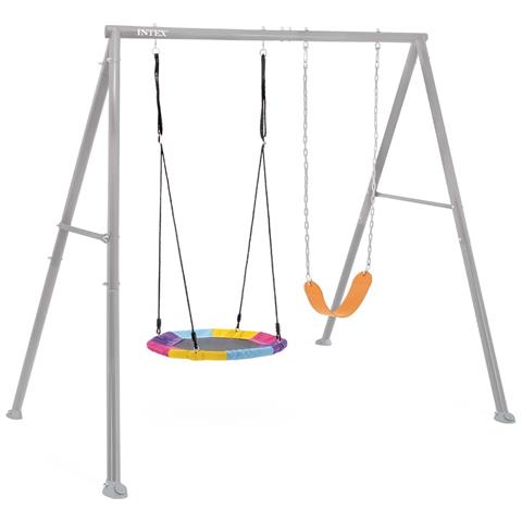 Altalena Da Giardino 2 Giochi Seggiolino E Dondolo Ottagonale Per Bambini 3-10 Anni Intex 44126 - Foto 1
