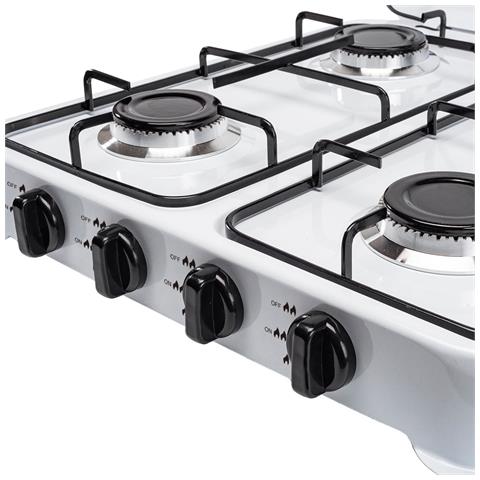 Fornello Bb Gas Cucinino 4 Fuochi Struttura In Acciaio Da Campeggio Niklas - Foto 2