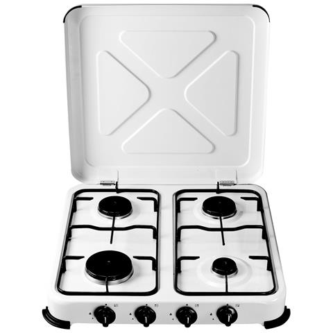 Fornello Bb Gas Cucinino 4 Fuochi Struttura In Acciaio Da Campeggio Niklas - Foto 1