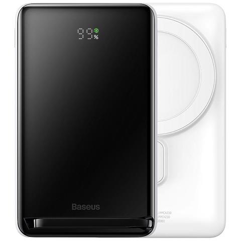 Magnetic Bracket Wireless Power Bank 10000 Mah 20w White - Foto 1