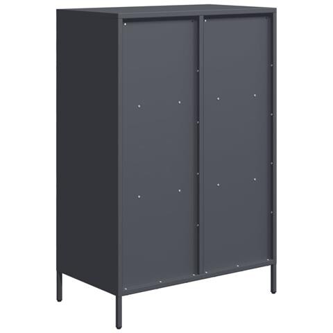 Credenza Antracite 68x39x103,5 Cm Acciaio - Foto 10