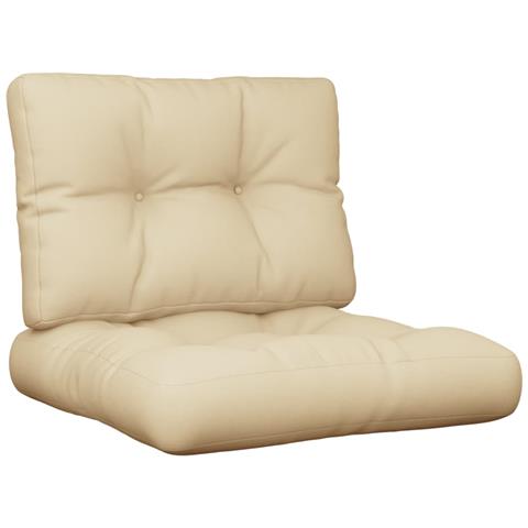 Cuscini Per Pallet 2 Pz Beige In Tessuto - Foto 2
