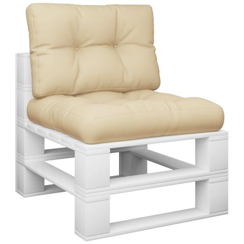 Cuscini Per Pallet 2 Pz Beige In Tessuto - Foto 3