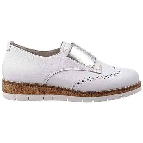Mezze Scarpe Da Donna In Pelle Bianca 39 - Foto 1