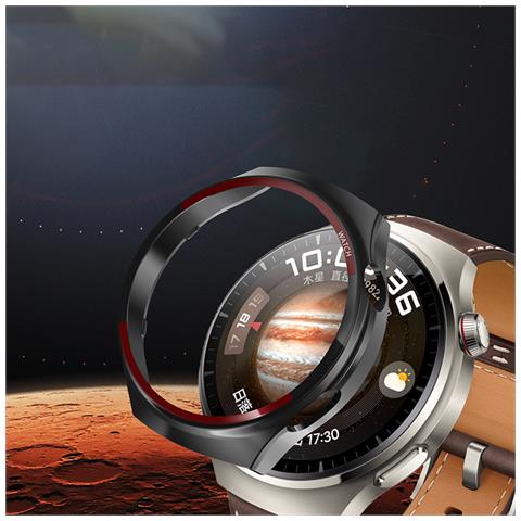 Custodia Per Pc Huawei Watch 4 Pro Con Protezione Per Lo Schermo - Nero - Foto 5