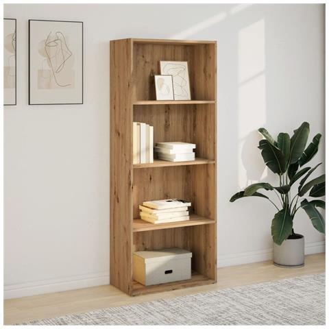Libreria Rovere Artigianale 60x30x152 Cm In Legno Multistrato - Foto 3