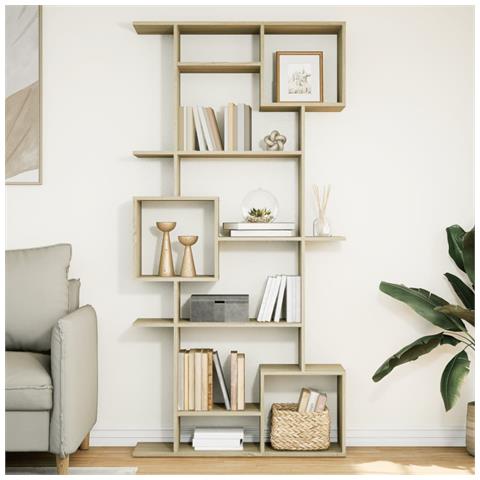 Libreria Rovere Sonoma 92x29x188 Cm In Legno Multistrato - Foto 1