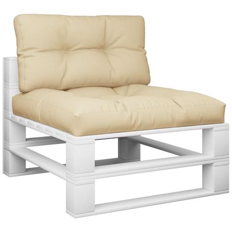 Cuscini Per Pallet 2 Pz Beige In Tessuto - Foto 3