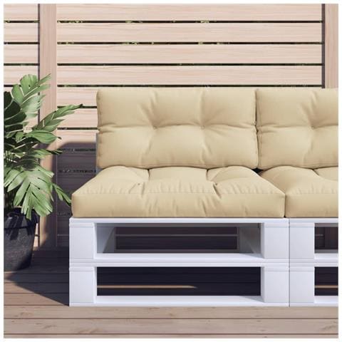 Cuscini Per Pallet 2 Pz Beige In Tessuto - Foto 1