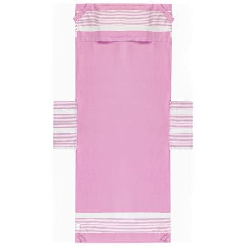 Telo Mare Lettino Spiaggia Piscina Con Cuscino E Tasche Modello Palau Lilla - Foto 1