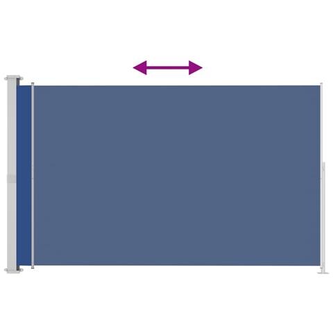 Lusso Casadino -  Tenda Laterale Retrattile Per Patio 180x300 Cm Blu - Foto 2