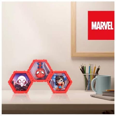 Figura Decorativa Collegabile 4d Con Effetto Lenticolare Modello Di Uomo Ragno, Rosso - Foto 2