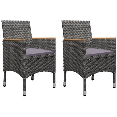 Set Mobili da Pranzo per Giardino 5 pz Grigio - Foto 2