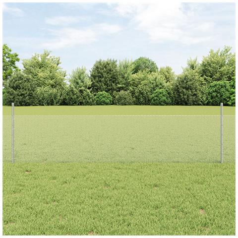 Pali per Recinzione  5 pcs U-Channel 60 cm Acciaio Galvanizzato, Recinzione Esagonale  0.5x10 m Acciaio Galvanizzato - Foto 2